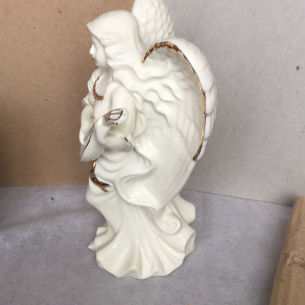 NWOT Guardian Angel Porcelain Candle Holder - Picture 2 of 7